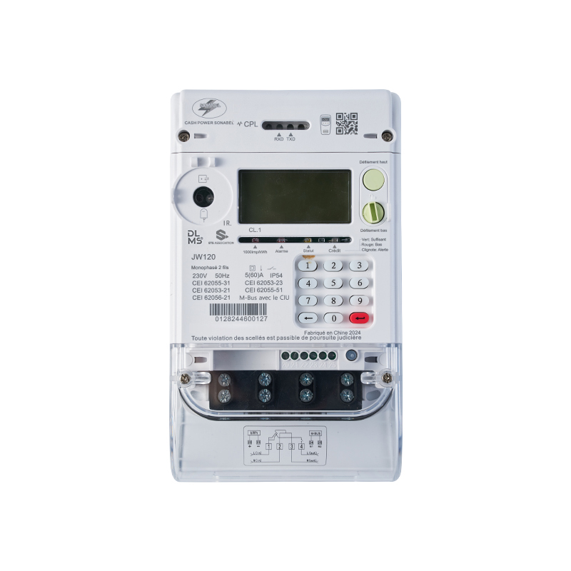 JW120 Single Phase Smart Prepayment Meter RFGPRS