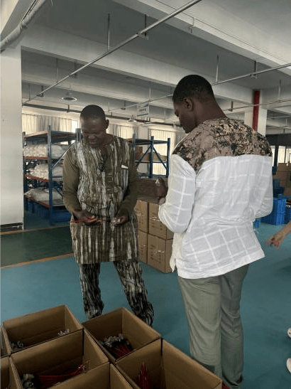 Burkina Faso client discusses product quality, delivery arrangements, and further cooperation with Junwei Electric