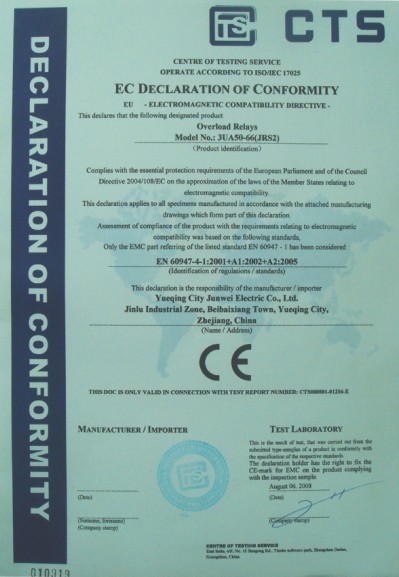 CE certificate